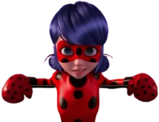 🐞 Ladybug Miraculous: Tales of Ladybug & Cat Noir 卡通, 超级英雄, 瓢虫, 瓢虫少女, 电视剧, 动画 whatsapp sticker