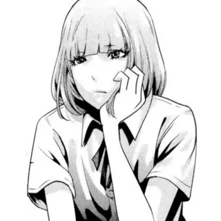 ⛓ อนิเมะ, มังงะ, ผู้หญิง, ครุ่นคิด telegram sticker