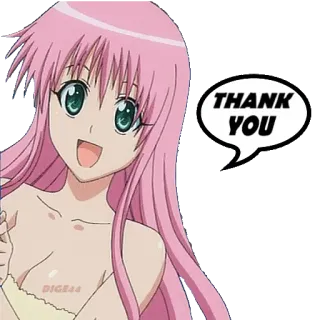 😀 THANK YOU anime, cartoon, thank you, sticker telegram sticker
