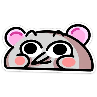 🌼 동물, 쥐, 귀여운, 스티커, 만화, 귀엽다 telegram sticker
