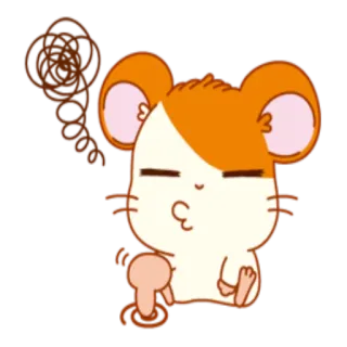 🤔 Hamutaro Chuột hamster, Hoạt hình, Dễ thương, Động vật, Hamutaro telegram sticker