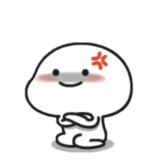 ☁ Cartoon, Wütend, Ausdruck, Stimmung, Figur telegram sticker