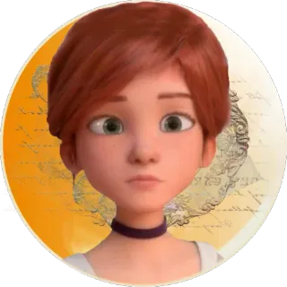 😐 Félicie Milliner Ballerina animato, personaggio, Félicie Milliner, ballerina, film, cartone animato whatsapp sticker