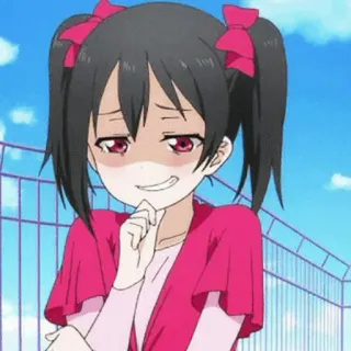 🎈 Nico Yazawa Love Live! Anime, Charakter, Mädchen, Nico Yazawa, Love Live telegram sticker