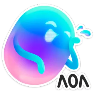 🤣 AOA Blob, Menangis, Sedih, Seni digital, Stiker whatsapp sticker