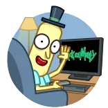 😀 Rick and Morty rick y morty, televisión, dibujos animados, gracioso, serie tv telegram sticker