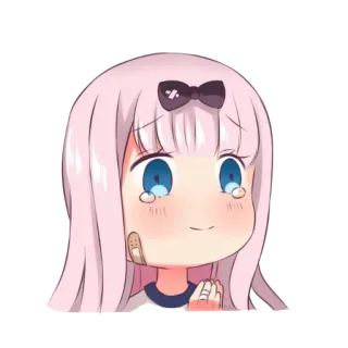 Fujiwara Chika by @anime_stickerr telegram stickers