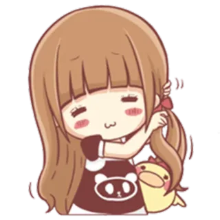 ☺️ 애니메이션 여자, 치비, 만화, 귀여운, 카와이, 캐릭터, 애니메이션 telegram sticker