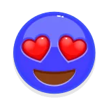 😍 emoji, liebe, herz, gesicht, lächeln telegram sticker