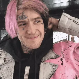 😌 Lil Peep Baby Lil Peep, Rapper, Sänger, Tattoo, Musik, Künstler telegram sticker