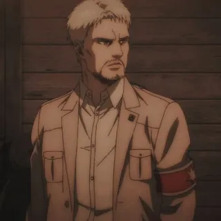 ♥️ Reiner Braun Attack on Titan anime, soldier, military, character, manga, attack on titan telegram sticker