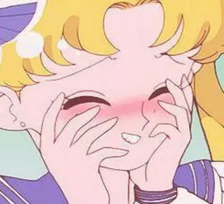 😌 Sailor Moon Anime, Niedlich, Erröten, Mädchen, Manga, Sailor Moon whatsapp sticker