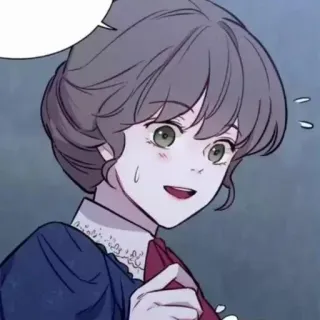 🎠 woman, cartoon, portrait, anime, face telegram sticker