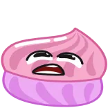 😭 rosa, dolce, carino, cartone animato, zuccherino, cibo telegram sticker