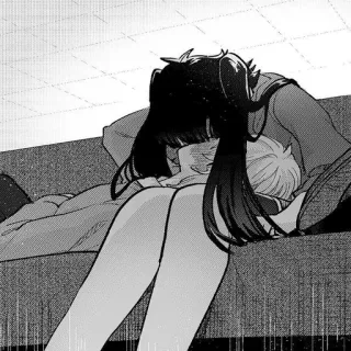 😚 Manga, Anime, Couch, Paar, Schlafen telegram sticker