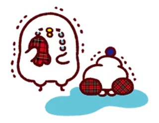 🐰 smutny, płacz, emocjonalny, kreskówka, postać, kawaii telegram sticker