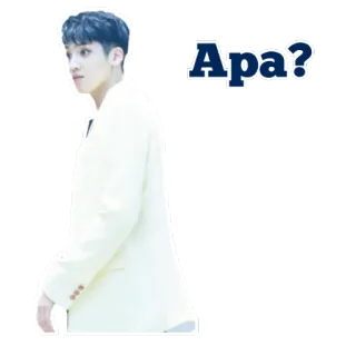 😲 Apa? Frage, verwirrt, neugierig, Mann, Porträt telegram sticker