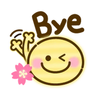 🌸 Emoji, Piscadela, Smiley, Flor, Fofo, Kawaii telegram sticker