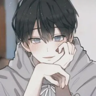 😊 Anime, Anak laki-laki, Lucu, Hoodie telegram sticker