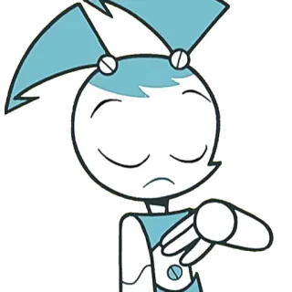 😑 Jenny Wakeman My Life as a Teenage Robot dessin animé, robot, Jenny Wakeman, animé telegram sticker