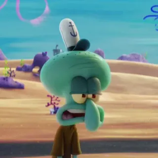 🐙 Squidward Tentacles SpongeBob SquarePants Squidward, SpongeBob SquarePants, cartoon, nickelodeon, character, squid telegram sticker