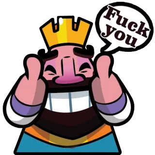 🖕 Fuck you 王, 失礼, 攻撃的, 中指, 侮辱的 telegram sticker