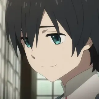 🥡 Hiro Darling in the Franxx anime, character, boy, portrait telegram sticker