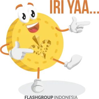 😜 IRI YAA... moneta, cartone animato, soldi, ricchezza, finanza telegram sticker
