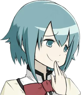 😏 Sayaka Miki Puella Magi Madoka Magica anime, manga, magical girl, kawaii, cute, Sayaka Miki telegram sticker
