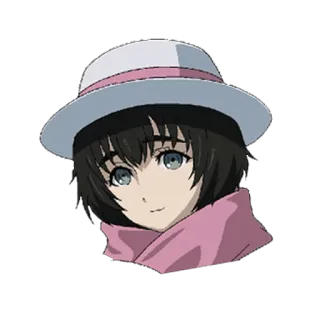 😊 Mayuri Shiina Steins;Gate Аниме, Портрет, Девушка, Мультфильм, Милый, Персонаж telegram sticker