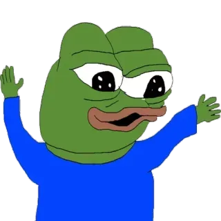 😐 Pepe the Frog Мем, Пепе, Лягушка, Интернет мем whatsapp sticker