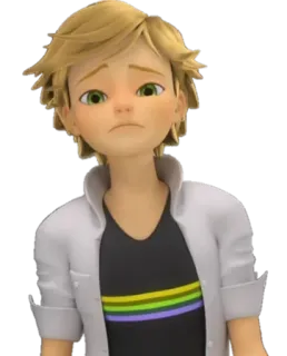 😑 Adrien Agreste Miraculous: Tales of Ladybug & Cat Noir Адриан Агрест, Miraculous Ladybug, Аниме, Мультфильм telegram sticker