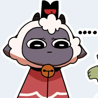 😐 The Lamb Cult of the Lamb .... telegram sticker