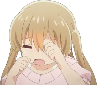 😭 anime, płacz, smutny, kreskówka, dziewczyna, emocjonalny whatsapp sticker