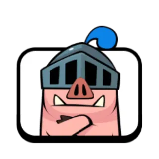 😐 hog, knight, armor, pig, animal, helmet telegram sticker