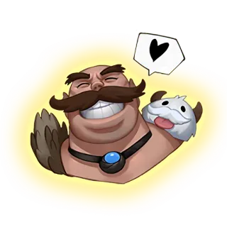 ❤️ Braus sticker, cartoon, illustration, character, gaming telegram sticker