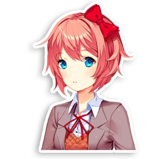 DDLC Sayori telegram stickers