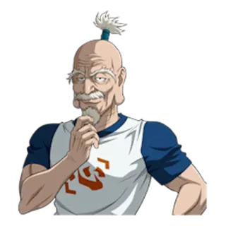😏 Isaac Netero Hunter x Hunter Isaac Netero, Hunter x Hunter, anime, manga, character, old man, fighter telegram sticker