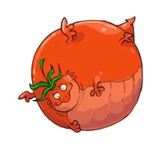🍅 Tomate, Cartoon, Gemüse, Essen, Lustig, Süß telegram sticker