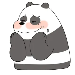 ☺️ Panda We Bare Bears Kartun, Beruang, Panda, Karakter, Lucu, We Bare Bears telegram sticker