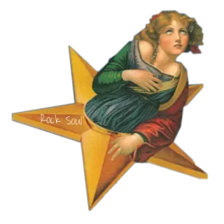 🤟 Rock Soul stella, donna, vintage, retro, arte, musica telegram sticker