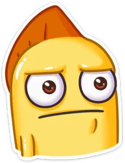 😐 Cartoon, Figur, Ausdruck, Gesicht, Sticker whatsapp sticker