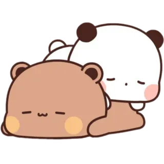 😴 หมี, นอนหลับ, น่ารัก, การ์ตูน, สัตว์, คาวาอิ telegram sticker