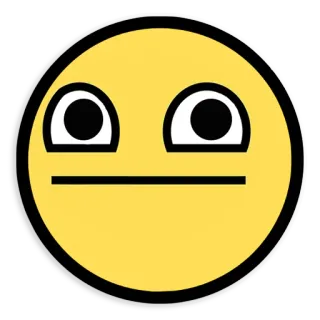 😐 Meme, Awesome Face, Trollface, Meme Internet whatsapp sticker