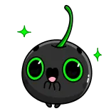 😁 вишня, милый, каваий, блестящий telegram sticker