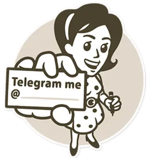 🔵 Telegram me
@ telegram, dibujos animados, mujer, redes sociales, mensajería telegram sticker