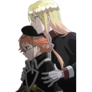 😏 Anime, Personnages, Amitié, Uniformes, Dessin animé whatsapp sticker