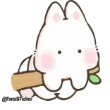 🤨 @TardiSticker rabbit, cute, animal, sticker whatsapp sticker