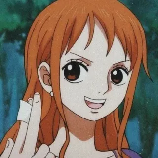 🧡 Nami One Piece 애니메이션, 원피스, 나미, 해적, 만화 telegram sticker