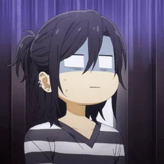 🌚 Anime, Horimiya, Manga, Dibujos animados, Divertido, Reacción, Comedia, Tonto telegram sticker